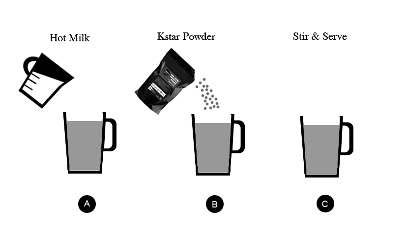 How to make a hot chocolate using KStar Chocolate powder