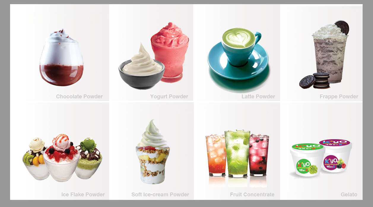 kstar food and beverage - korean specialist in beverage powder for latte, chocolate, yogurt, soft ice ream, ice flakes, bubble tea and frappe
